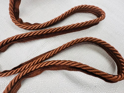 7mm Flanged Piping Cord Metallic Twisted Rope Decor Trim Cushion - Any Length - Picture 18 of 42