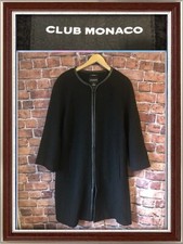 Rrp $325 : Club Monaco : Luxury Wool & Lambs Leather Coat : U.k. 8-10