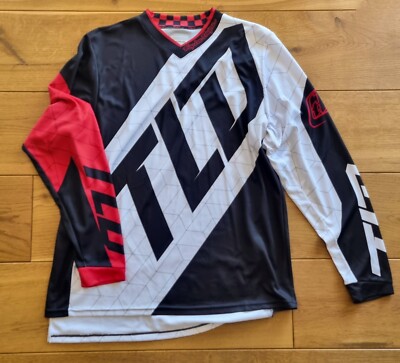 Motocross MX Combo Set Jersey Hose Troy Lee Designs Schwarz weiss,  Rot, 32 / M