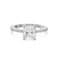 IGI Certified Diamond Engagement Ring VVS2 E Radiant 2.00 Ct Lab-created Special