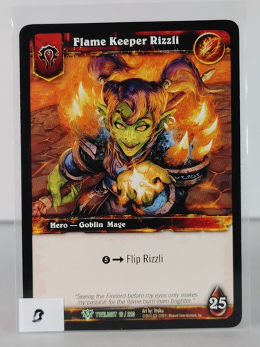Flame Keeper Rizzli - Twilight of the Dragons - 16/220 - WoW TCG - U - Picture 2 of 6