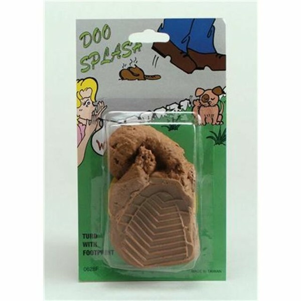 Fake Joke Dog Turd With Footprint Practical Jokes & Pranks for Kids