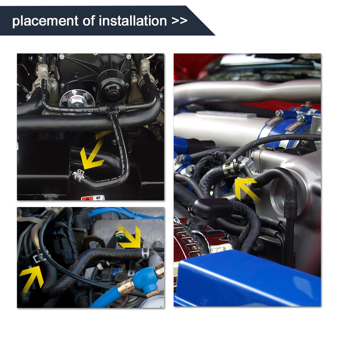 AN4 Schlauch Klemmen 3er Set - Aluminium Trennclips Für Kraftstoff & Ölleitungen