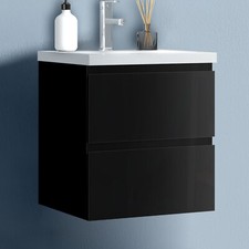 Waschtisch mit Unterschrank 50/60/80cm Waschbeckenunterschrank Matt/Hochglanz