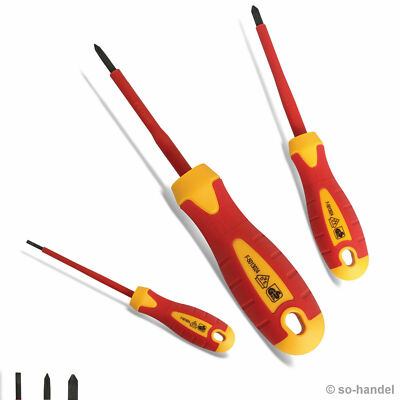 Högert isolierte Magnet Schlitz Kreuzschlitz Schraubenzieher 1000V VDE - EN60900