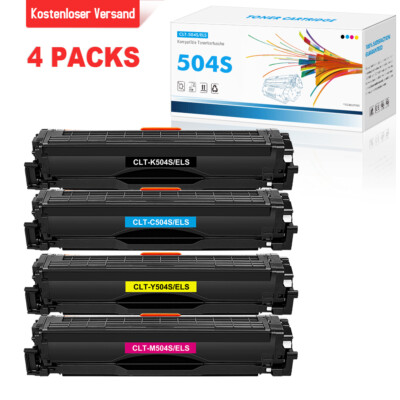 4 Toner für Samsung Xpress CLP-415N CLP-415NW C1860FW C1810W CLX-4195FN CLT-504S
