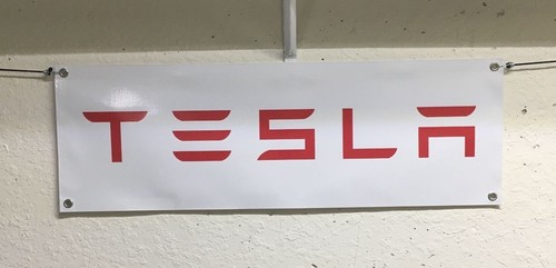 TESLA 1' X 3' Garage Banner, 13oz Vinyl - FREE SHIPPING Dealership S X 3 NEW - Picture 6 of 6