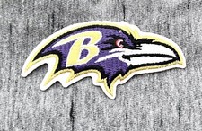 BALTIMORE RAVENS EMBROIDERED IRON ON PATCH 2” X 3” FREE SHIPPING