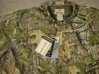 NWT Browning Paloma LS Nylon Vented Shirt in Mossy Oak Obsession 2XL XXL