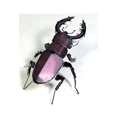 Metallmodell Hirschkäfer lila 3D Laser geschnitten Blechmodell Bausatz Hobby Geschenk