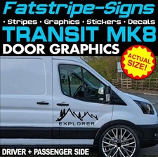 fits Ford Transit Graphics Stickers Decals Camper Van Motorhome Mk8 EXPLORER