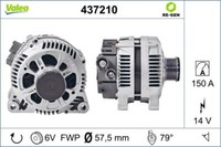 Valeo 437210 Generator FüR CitroËN Fiat Lancia Peugeot Suzuki