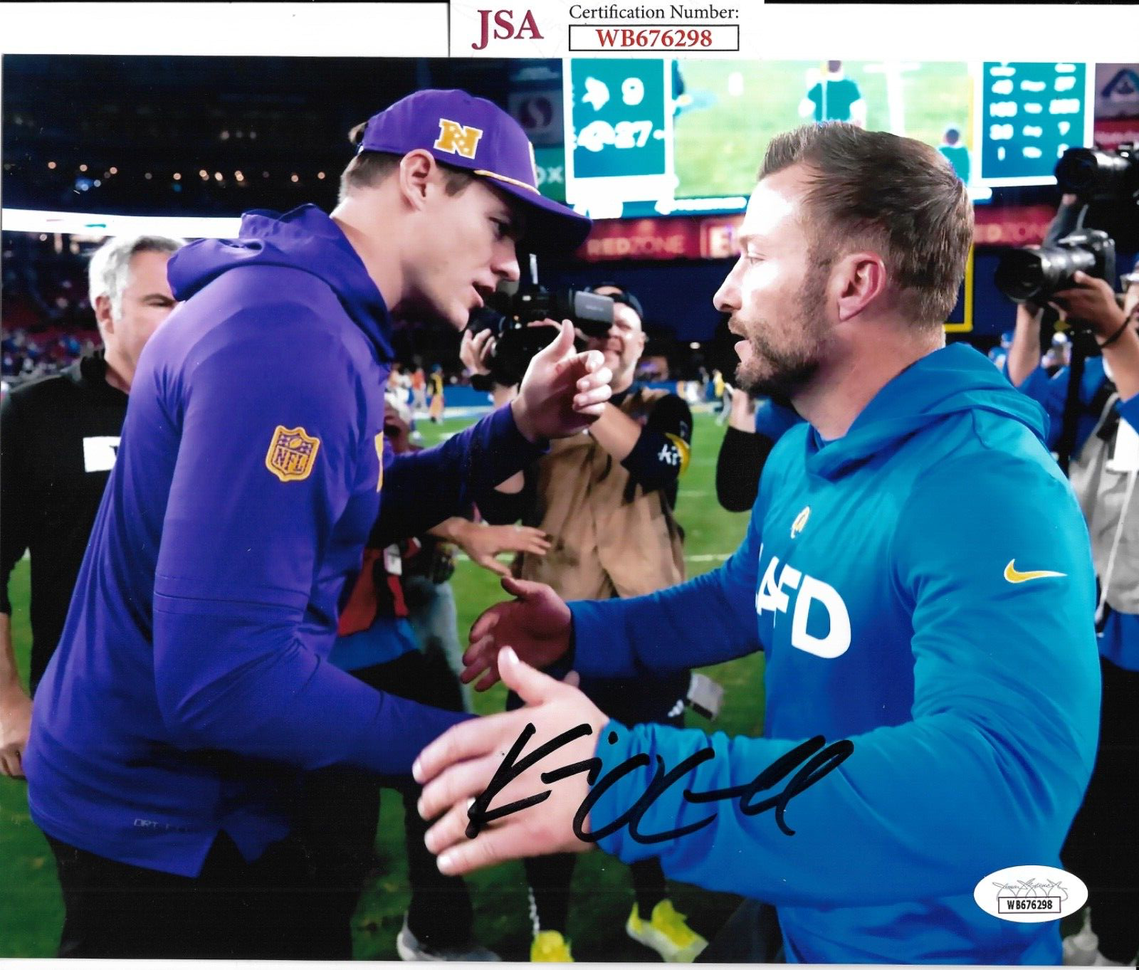 KEVIN OCONNELL Autographed Signed Minnesota Vikings KEVIN O'CONNELL 8X10 photo (McVay) w/ COA JSA PROOF 