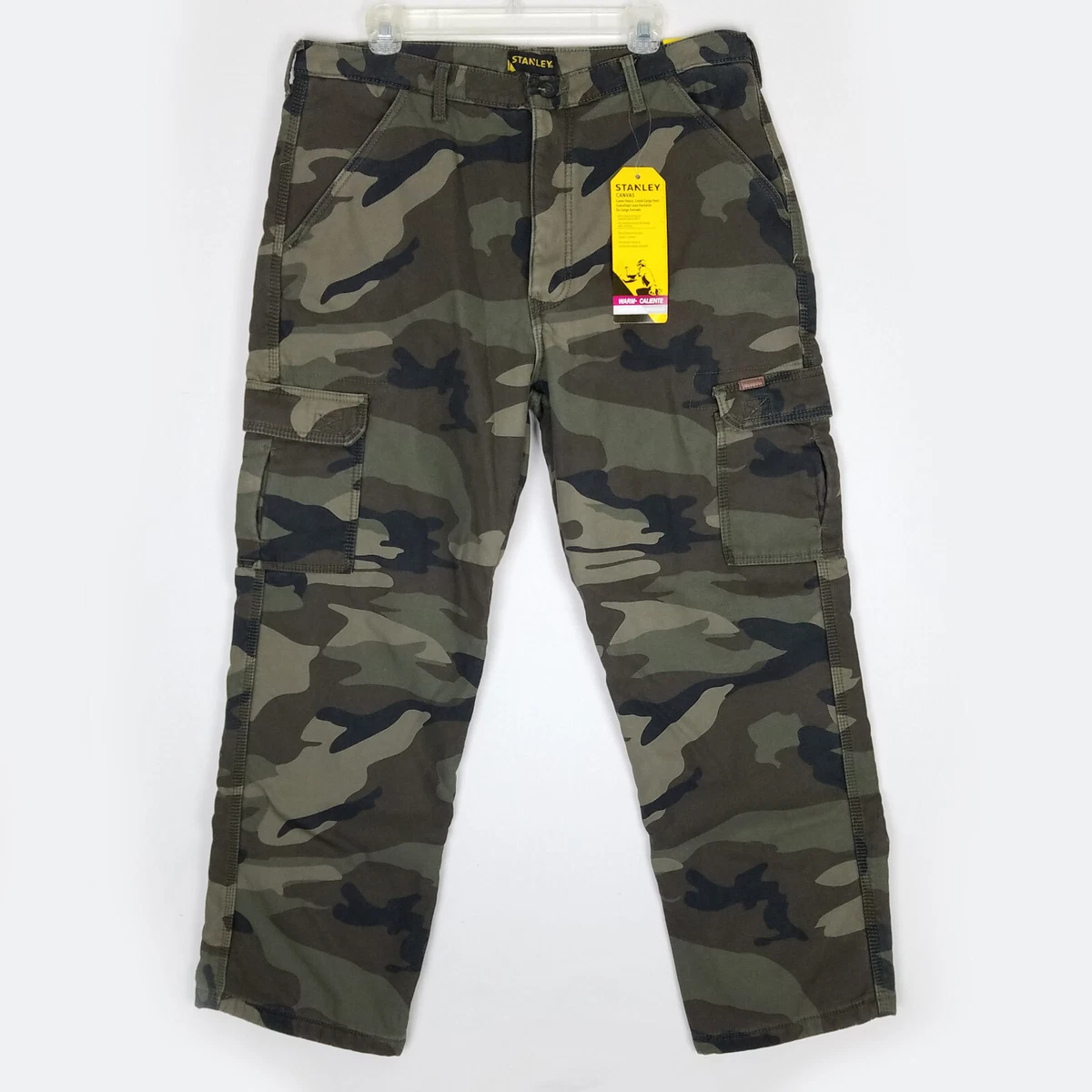 Stanley Men's Fleece Lined Camo Cargo Pants 38x30 NWT