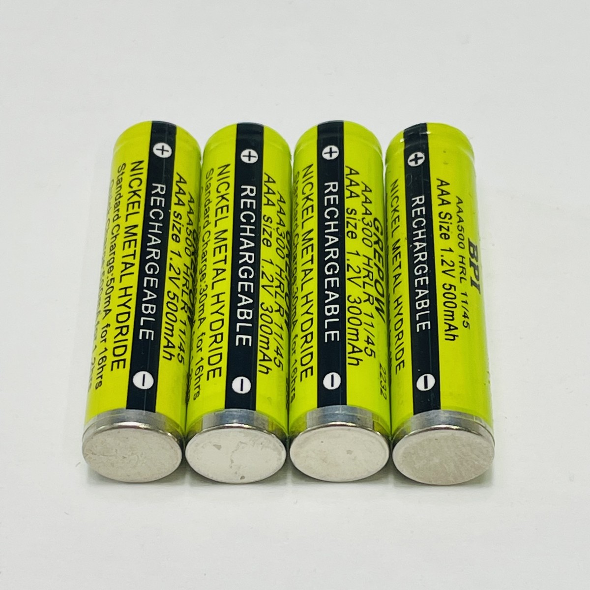 4 x AAA Grepow Rechargable Batteries 300mAh 1.2v AAA300 HRLR 11/45