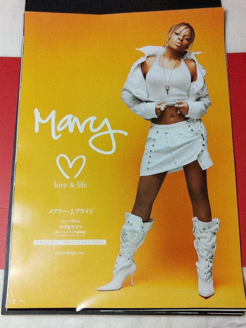 MARY J BLIGE Love & Life 2003 Japan Original Promo Poster B2 20x28