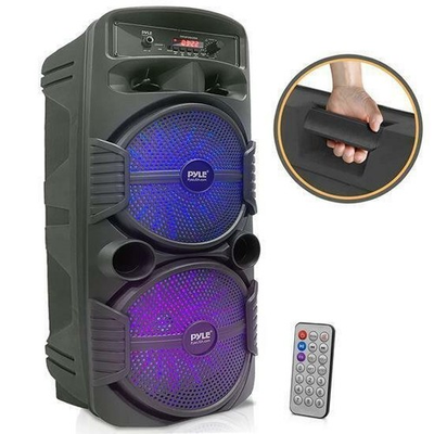 #ad Pyle Bluetooth Portable PA Speaker Party Audio Speak Black PPHP2835B $78.99