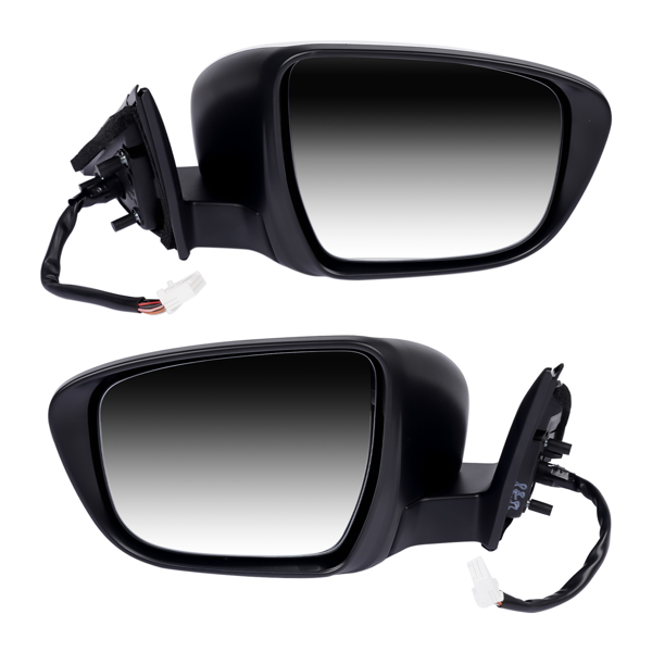 New 2Pcs Door Mirrors Power Heated with Camera LH & RH Fit for Nissan Rogue 2.