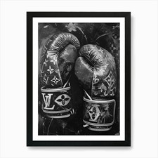Louis Vuitton Guantoni da Boxe Art Pri Incorniciato Wall Art Poster Stampa su Tela Quadro