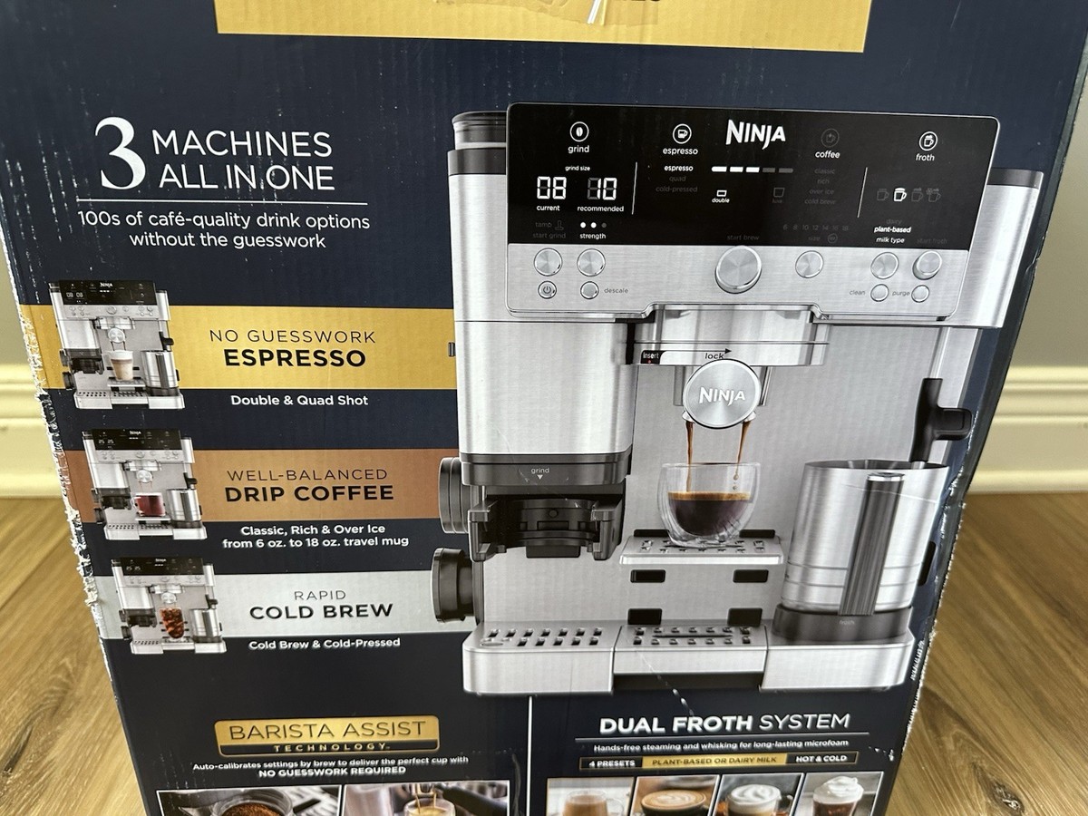 Ninja Luxe Cafe Premier All in One Espresso + Drip Coffee +