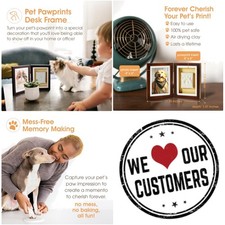 Personalized Pet Memorial Frame with Clay Imprint