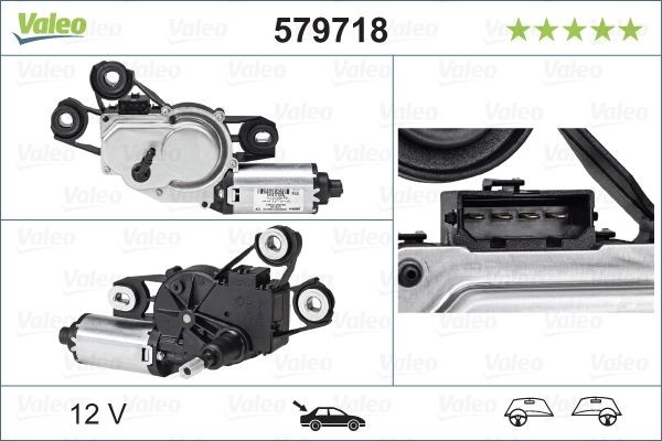 Wischermotor Hinten Valeo 579718 FÜR Seat-image