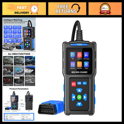 OBD2 Scanner Diagnostic Tool - Check Engine Fault Code Reader, Reset Error Codes
