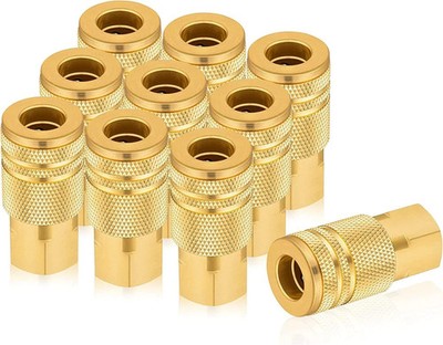 1/4 quick connect fittings,Industrial Air Coupling 10 Pcs, 1/4'' Basic Flow Quick