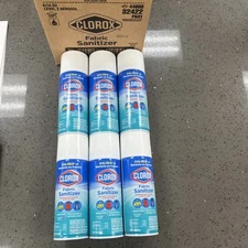 Lot 6 Clorox Fabric Sanitizer Spray Lavender Scent 14oz Each Soft Surfaces
