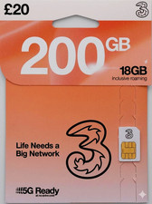 cheap sim card Three G 5G 4G uk UK Pay As You Go £20 200gb 3g uk only