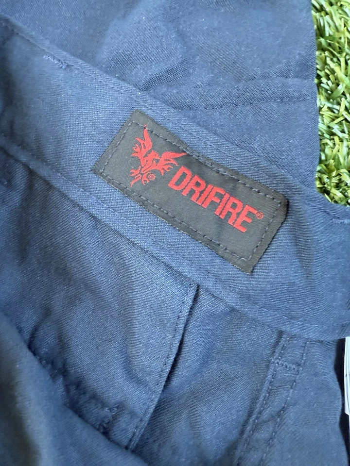 Pair Of 2 DriFire FR Flight Deck Navy Cargo Pants Size 34R. Made in USA. - Image 3 of 4