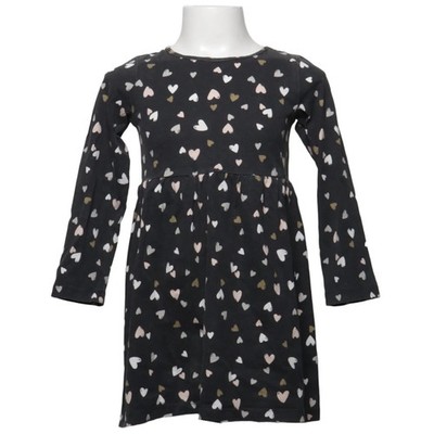 H&M, Kleid, Größe: 110/116, Grau/Mehrfarbig, Baumwolle, Sonstiges, Mädchen #uNK