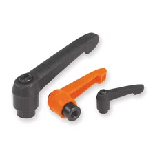 Kipp K0269.4A51 Adjustable Handle Size: 4, 1/2-13, Plastic, Black Ral 7021,
