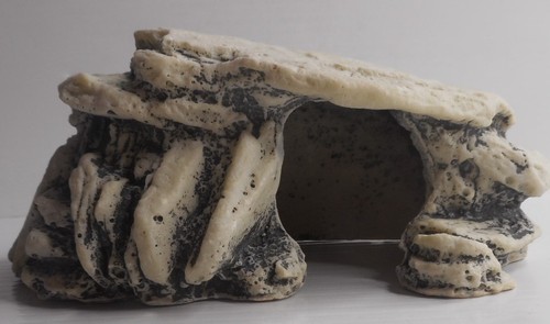 Resin Rock Cave for Aquarium Habitat Decor or Terrariums 6" W x 3" H x 4" D