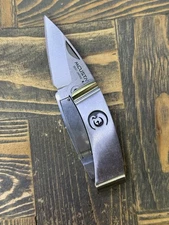 Mcusta Seki Japan Kamon Folding Money Clip Pocket Knife Used