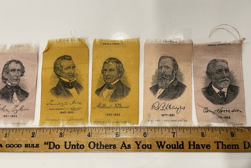 1910 Mogul Cigarette Silk President Premiums - Five Presidents