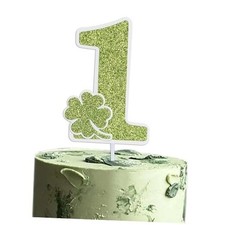 UDOTE St. Patrick's Day One Cake Topper   Charming Four Leaf One Cake Topper