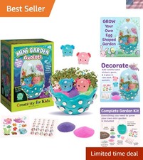 Mini Axolotl Garden Terrarium Kit - STEM Craft for Ages 6 with Chia Seeds