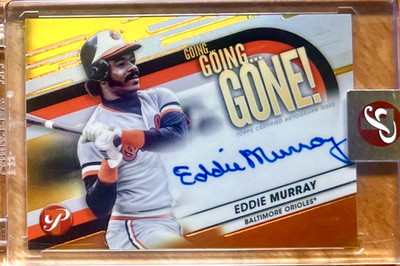 EDDIE MURRAY 2023 Topps Pristine GOING GOING GONE! Auto Gold SP 35/50 ORIOLES