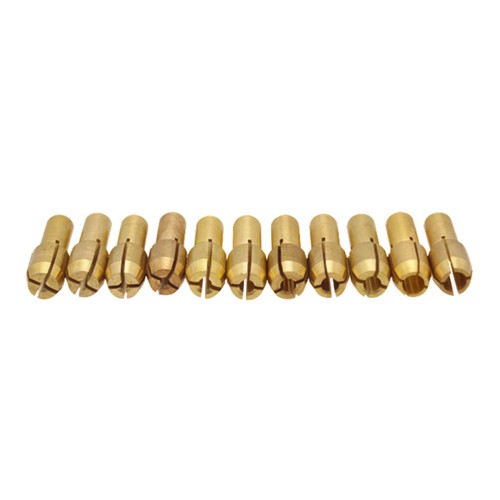 11PCS Per Set 0.5-3.2mm Size Electric Grinder Cross Drill Chuck Brass Chuck - Picture 5 of 11