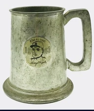 CASEY STENGALL 1963 AETNA ALL STARS VINERS SHEFFIELD PEWTER BASEBALL MUG