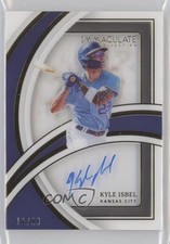 2022 Panini Immaculate Shadowbox Signatures 11/99 Kyle Isbel #SS-KI Auto 0c6