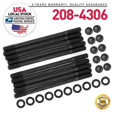 Cylinder Head Stud Kit Head For Acura Integra Honda Civic LS VTEC B20B w/ B16A