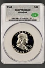 PR68 DCAM 1962 Franklin Half Dollar CAC