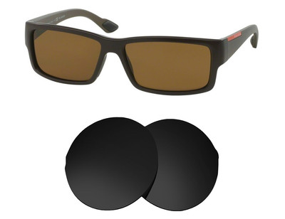 Replacement Lenses for Prada SPS 05O (59mm) Polarized & UV Protection Seek Optic