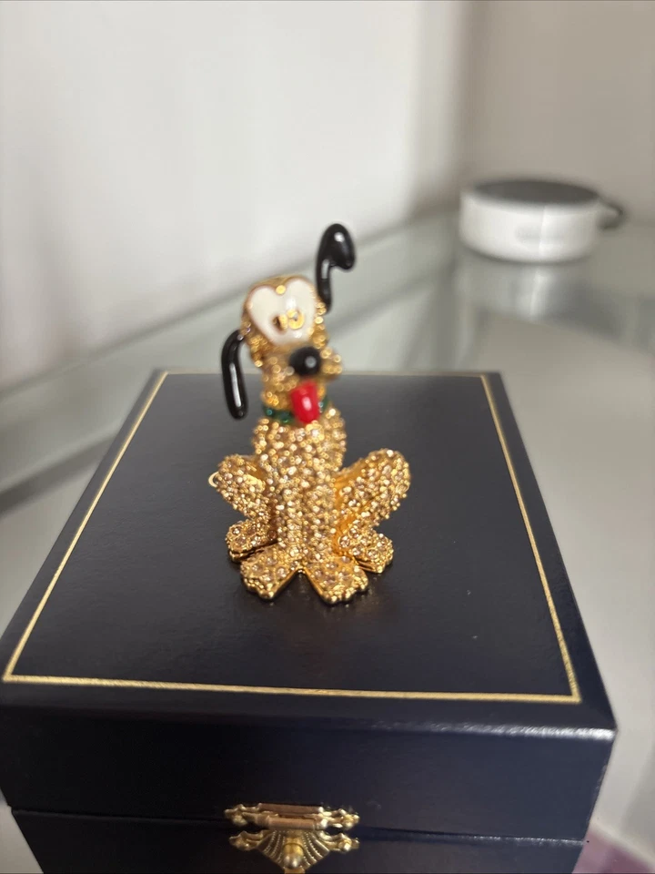 Disney Parks Arribas Brothers 2" Pluto Swarovski® Crystal Jeweled Figurine - Image 2 of 4