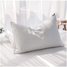 Hotel Quality Plush Pillow - Soft Organic Cotton & 85% Down for Ultimate Comfort