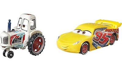 Jurassic World Disney Pixar Cars Bumper Save Racing Tractor and Rust-Eze Cruz Ra