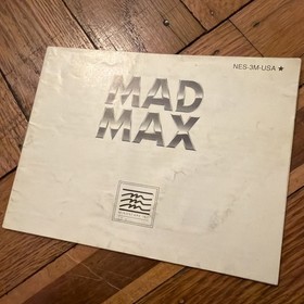 Mad Max NES Nintendo Instruction Manual Only  (writing Damage)