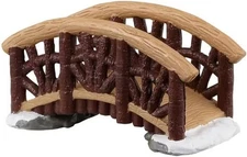 LEMAX Rustic Footbridge #34096 Brown Log Bridge